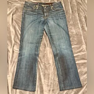 AG Adriano Goldschmied "The Kiss" Straight Leg Bootcut Jeans - Dark Wash